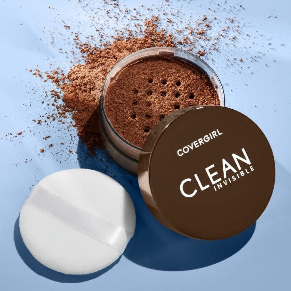 (2 pack) Covergirl Clean Invisible Loose Powder, 140 Translucent Dark, 0.63 oz