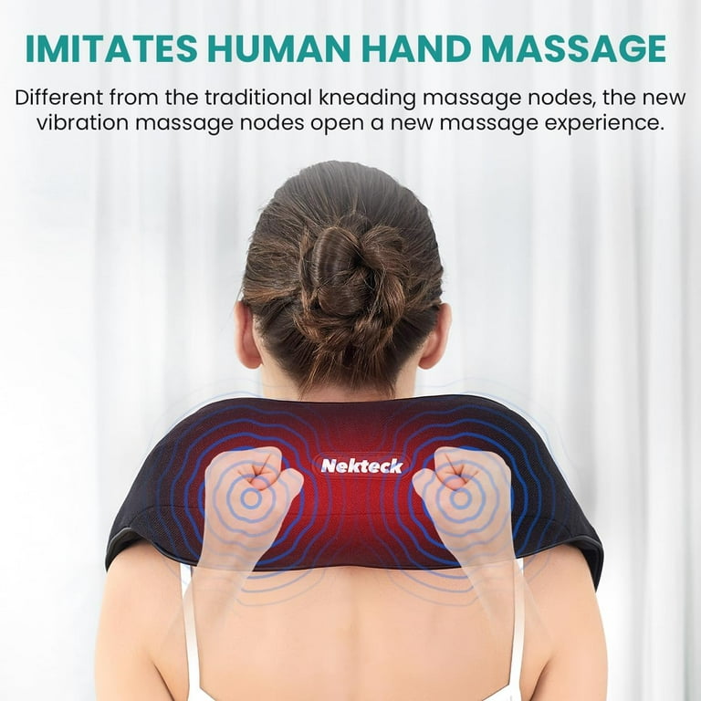 Nekteck shiatsu deep kneading massage pillow hotsell