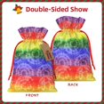 thumbnail image 2 of Honeii Colorful Tie Dye Print Small Burlap Bags,Christmas Drawstring Treat Bags Gift Bags Reusable Candy Goodie Wrapping Bags for Holiday Party Favors Supplies -Small, 2 of 9