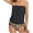 Brown, variant on Modest Bandeau Swimsuits for Women Two Piece Bathing Suits Loose Fit Blouson Tankini Swim Tank Top with Shorts Tummy Control Swimming Suits