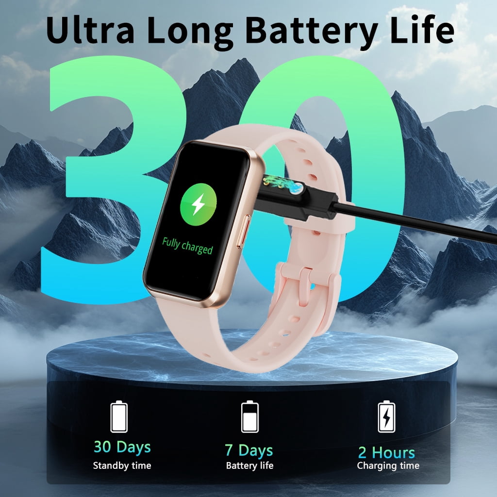 1.47" Fitness Tracker Smartwatch for Women Men with Multiple Sport Modes Step Counter Bluetooth Calls (Make/Answer) IP68 Waterproof, Fitness Tracker Compatible with Android/iOS, for Gifts, Pink