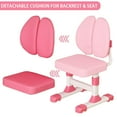thumbnail image 5 of YNCE Children Study Desk Chair Set, Height Adjustable Kids' School Study Table Chair Set with Astronaut Pattern, Ergonomic Desk Chair with Large Writing Board, Bookshelf and Drawer, 5 of 7