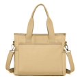 thumbnail image 4 of Canvas Commute Bag Contrast Color Top-Handle Bags Multi-function Simple for Work, 4 of 10