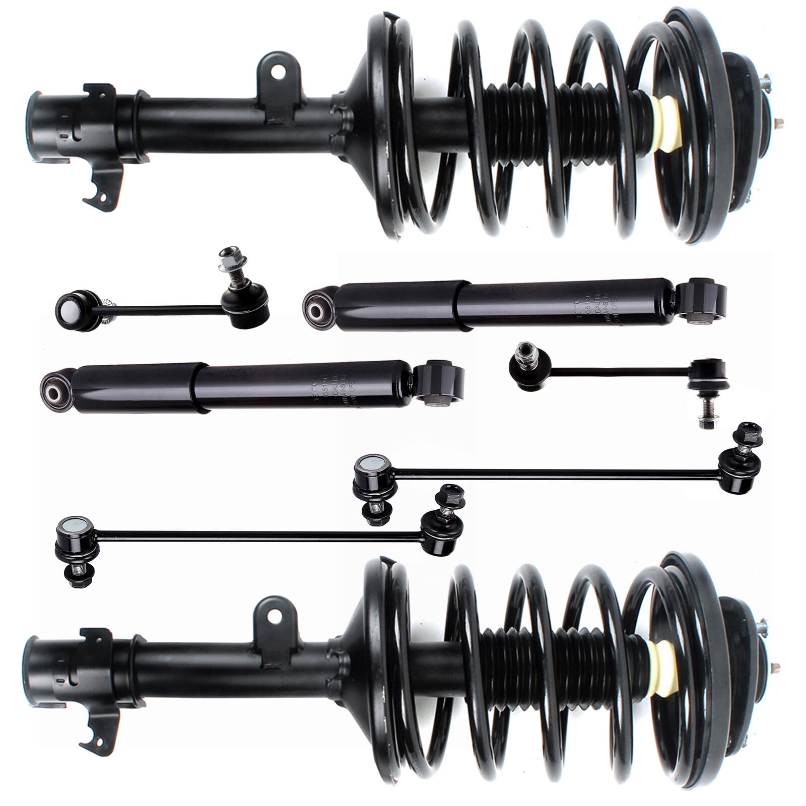 ECCPP 8PCS Complete Struts Assembly,Shock absorber,Stabilizer Bar Link Kit for Honda Pilot 2006-2008,
