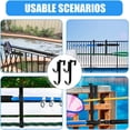 thumbnail image 7 of 2 PCS Adjustable Double Pool Pole Hooks, Black Heavy Duty Rustproof Fence Double Hooks for Pool Equipment, Pool Tool Hooks for Pool Hose Pool Skimmer Accessories (2 Pcs), 7 of 7