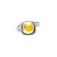 thumbnail image 1 of Anillo para Mujer con Cristal Fino Swarovski en forma de Cuadrado–  Bañado en Rodio– Anillo Elegante y Brillante-Aretes de Mujer de Moda, Joyería para Mujer de Moda– Regalo especial Ortiz Espinosa Temporada, 1 of 2