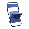 thumbnail image 2 of Bolsa refrigeradora para silla de camping, taburete con respaldo para exteriores, para viajes, playa, mochileros Azul, 2 of 8