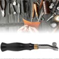 thumbnail image 3 of Stainless Steel Leather Craft DIY Tool - Adjustable Edge Creaser with Ebony Handle (1.2mm), 3 of 5