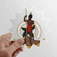 thumbnail image 1 of Vanuatu, Oceanía emblema nacional Calcomanías solares de vinilo, 1 of 3
