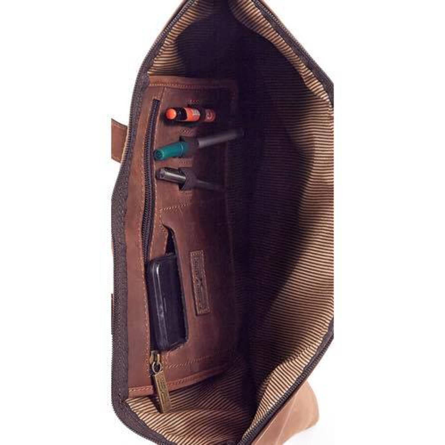 Claire Chase 600004991443 Rustic Folio with Handle Briefcase
