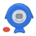 thumbnail image 1 of Termómetro electrónico para baño de bebé, medidor de temperatura de ducha LCD con forma de pez lindo para bañera, piscina, azul, 1 of 13