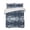 Navy,Blue,Gray, variant on Quilts King Size Bedding Set, Navy Blue Lightweight Quilted Comforter, Vintage Abstract Minimalist Tie-dye Art Soft Reversible Bedspread Coverlet with Pillow Covers for All Season, 96" x 106"