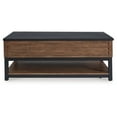 thumbnail image 4 of Signature Design by Ashley Kallari Lift Top Coffee Table with Storage, Warm Brown/Black, 4 of 8
