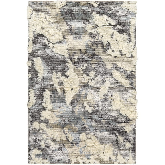 BoutiqueRugs Doveton Contemporary Area Rug - Cream, Black, Charcoal - 2' x 3'