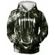 thumbnail image 3 of Sudadera con capucha para hombre con estampado 3D de colmillos de animales, sudadera con capucha de manga larga con animales, moda vintage de otoño, ropa de calle de gran tamaño para hombre, 3 of 5