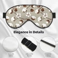 thumbnail image 4 of Xecao Cotton Tree for Soft Fluffy Sleeping Blindfold, Nap eye cover tailored for the utmost comfort for girls, women, kids, and adults., 4 of 7