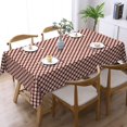 thumbnail image 6 of Rectangle Tablecloth with Wave Lace 60x84 Inch, Line Stripes Check Rectangle Table Protector Reusable Tablecloth Decorative Tablecloths for Restaurant, Picnic, Indoor and Outdoor Dining, 6 of 8