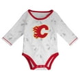 thumbnail image 2 of Newborn Calgary Flames Dream Team Long Sleeve Creeper, Pant, and Hat Set - Size 0-3 Months, 2 of 7