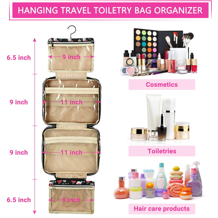 Travel Makeup Bag Toiletry Bags Large Cosmetic Cases for Women