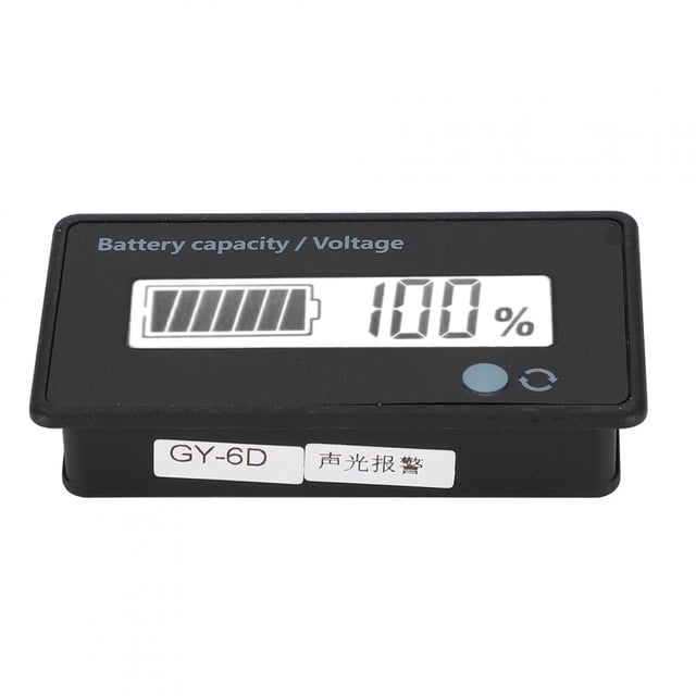 Battery Capacity Monitor, GY-6D Durable LCD Battery Display, For -acid Battery