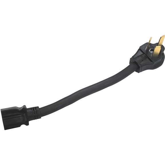 GetWiredUSA Cord Power Cable with NEMA 10-50P to NEMA 5-15R Connector, Black