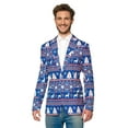thumbnail image 2 of Suitmeister Christmas Blue Nordic Blazer, 2 of 4