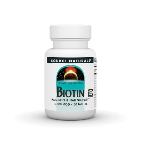 Source Naturals, Inc. Biotin 10,000 mcg 60 Tablet