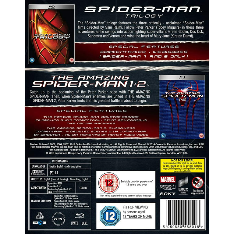 Spider-Man::Five-Movie Collection (Blu-ray)