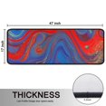 thumbnail image 5 of Kitchen Rugs Sets Of 2,Blue Red Gold Marble Pattern Anti Fatigue Kitchen Mat Rugs Non Slip Washable,Decorative Kitchen Floor Mats for Kitchen,Sink,Laundry,17"x47"+17"x47", 5 of 5