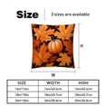 thumbnail image 5 of Maple Ieaf Pumpkin Pillow Covers with Unique Patterns - Set of 2, Chair Pillow Covers for Sofa, Couch, Bed - Available in 16x16, 18x18, 20x20 Inches for Home Decor and Gifts, 5 of 6