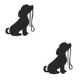 thumbnail image 1 of Destyer Pet Shop Window Wall Decor To Instantly Change Look Of Room PVC Cute Dog Silhouette Wall Stickers Easy To Apply Remove 2Set, 1 of 6