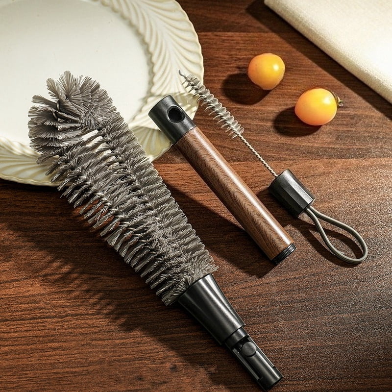 2 in 1 Cleaning Brush 13 Inches, Detachable Dual-Head Brush for Blender Cleaning Brush, Fruit Juicer Machine Clean Brush, Flexible Bendable Cup & Bottles Brush for Kitchen Appliances
