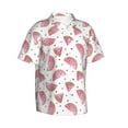 thumbnail image 2 of Haiem Watermelon Printed Hawaiian Shirt for Men - Men’s Casual Beach Summer Shirts - Stretch Fabric with Modern Fit-Medium, 2 of 9