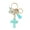 Blue, variant on Multipurpose Christian Resins Crosses and Butterfly Keychain with Tassels Backpack Bag Charm Keyring Ornament for Women