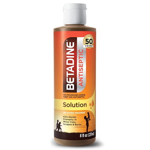 Buy Betadine First Aid Solution Povidone Iodine Antiseptic, 8 Oz, 3 Pack  Online at Lowest Price in Ubuy Cambodia. 412199001