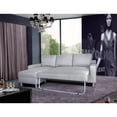 thumbnail image 2 of Kachy Modern Fabric Upholstered Left Facing Convertible Sectional Sofa Sleeper, Grey, S0067, 2 of 2