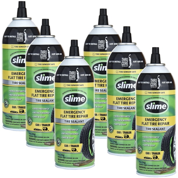 Sellador Slime 60186 Reparación de Pinchazos de Emergencia 6 x 414 ml