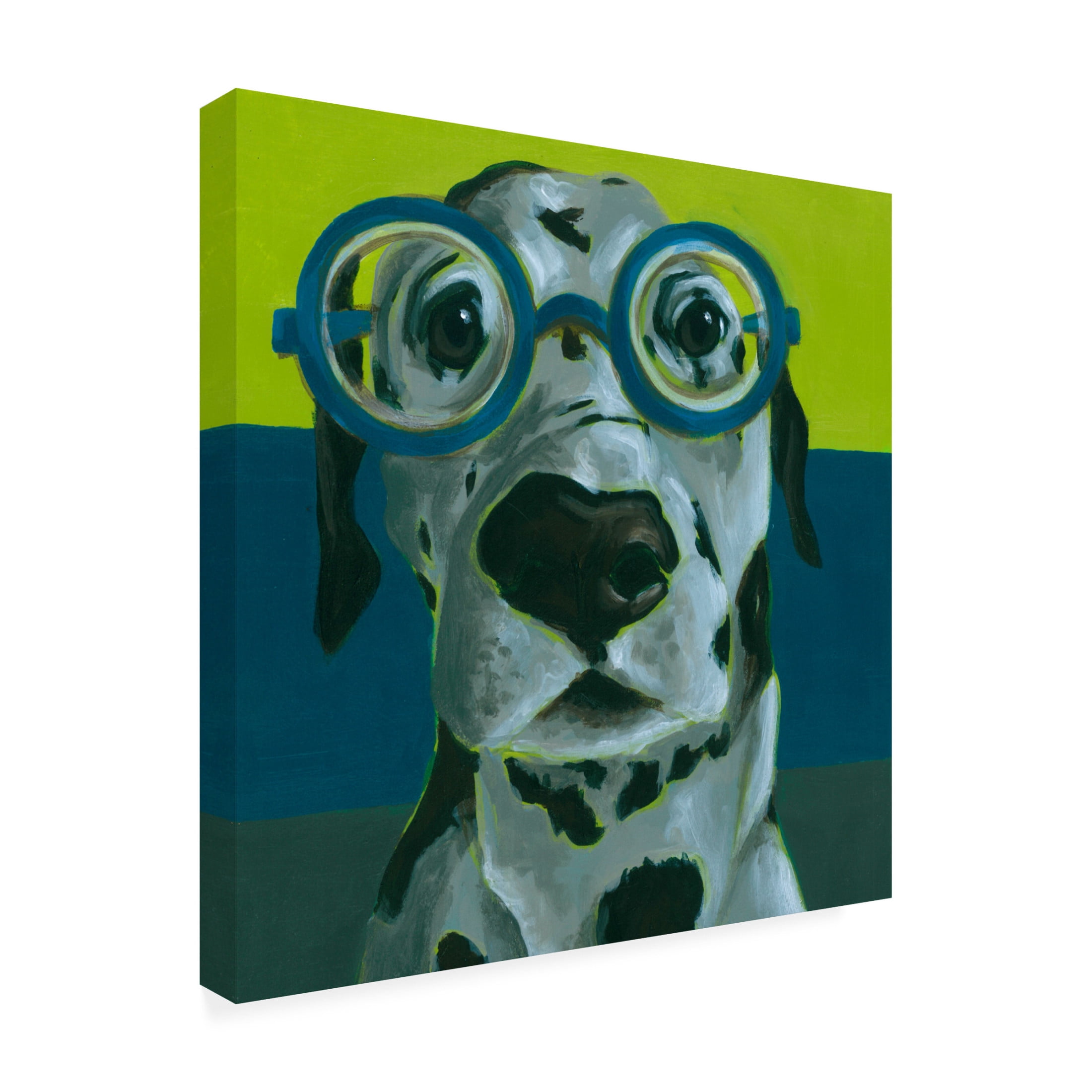 Canvas Wall Art - Jennifer Rutledge 'Dapper Animal VIII' Wall Art for Living Room, Bedroom, or Office Décor by Trademark Fine Art - 18 x 18 Inches