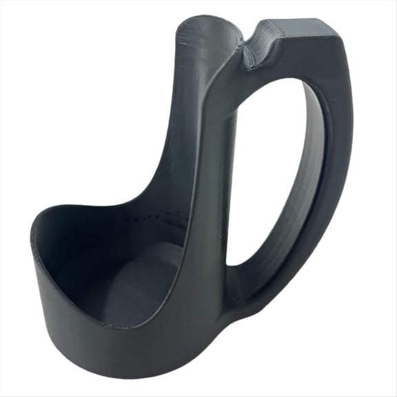 Slim Can Holder with Handle, Ergonomic 3D Printed Drink Grip,Compatible with Various Types of Beverage Bottles A,1 x Slim Can Holder with Handle,Black