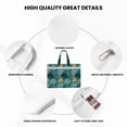thumbnail image 5 of Kdxio Tropical Leaves File Tote Document Bag Business Briefcase Bag Document Organizer Tote Briefcase for Letter A4 Files Business Teacher Office Bag, 5 of 8