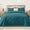 Teal, variant on Exclusivo Mezcla Ultrasonic King Quilt Set, 3-Piece Lightweight Bedspreads Modern Striped Coverlet, Teal
