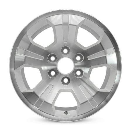 For Chevrolet Sierra Silverado 1500 OEM Design Wheel 18" 18x8.5 2014-2019 Machined Silver Single Replacement Rim
