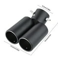 thumbnail image 2 of Car Modified Exhaust Pipe Outlet Stainless Steel Exhaust Pipe Modified Tailpipe Cover Decoration Tailpipe Exhaust Cover, 2 of 5