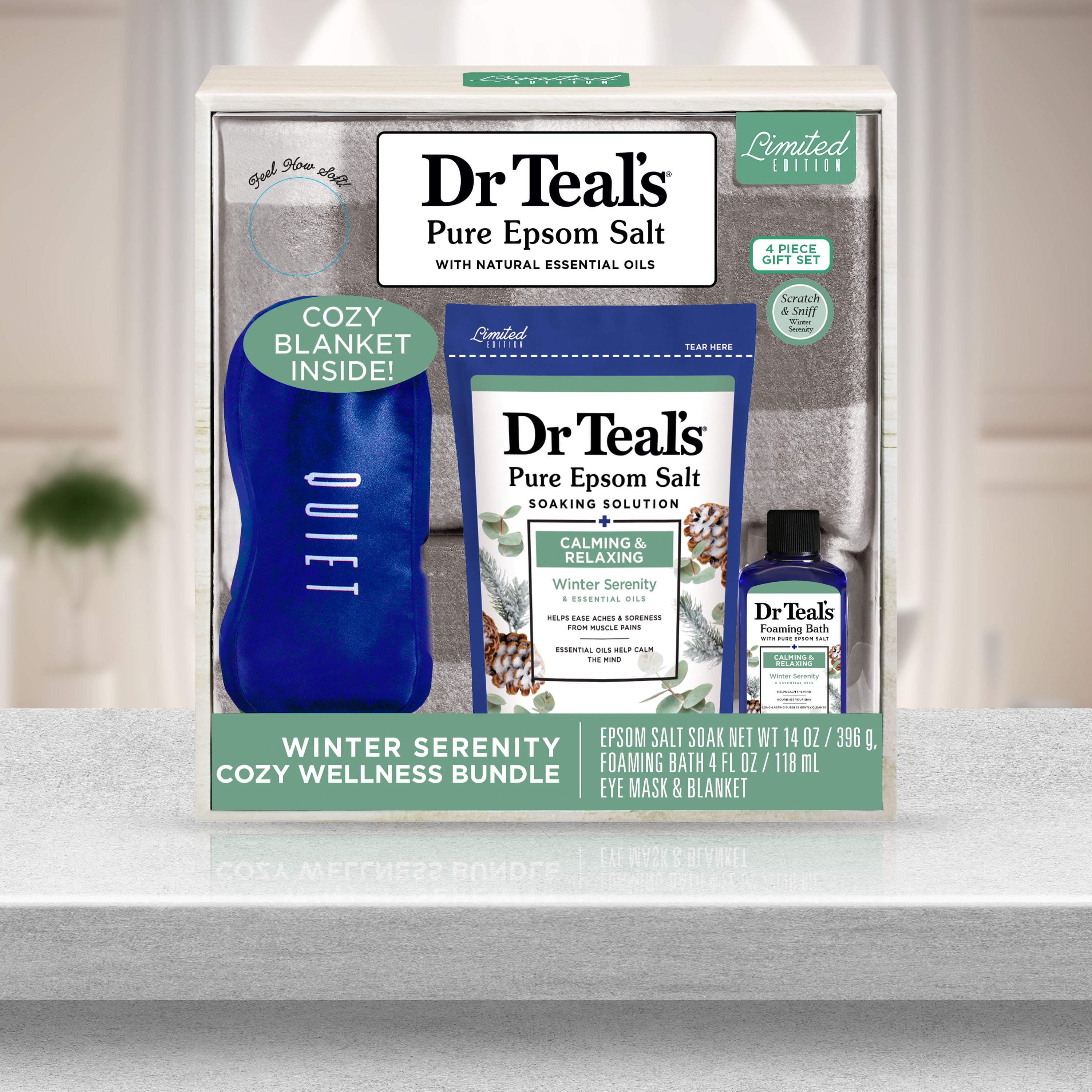 Dr Teal's Winter Serenity Cozy Wellness Bundle, 4 Pieces - Walmart.com