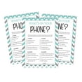 thumbnail image 3 of Inkdotpot 50 Sheets What'sIn Your PhoneBaby Shower GameCards Its A Boy Its A Girl Activity CardsPartyIdea Chevron Gender Reveal Baby Shower Party Supply, 3 of 4