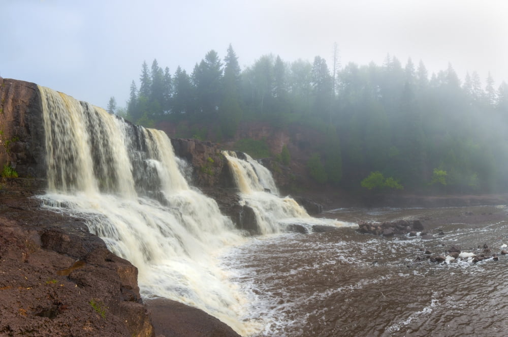 Waterfall In A Fore