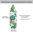 thumbnail image 5 of HELLHERO 15x54 Inch Iron Board Cover Elastic Edge Teal Floral Pattern Polyester Fiber Fabric for Laundry Accessories, 5 of 5