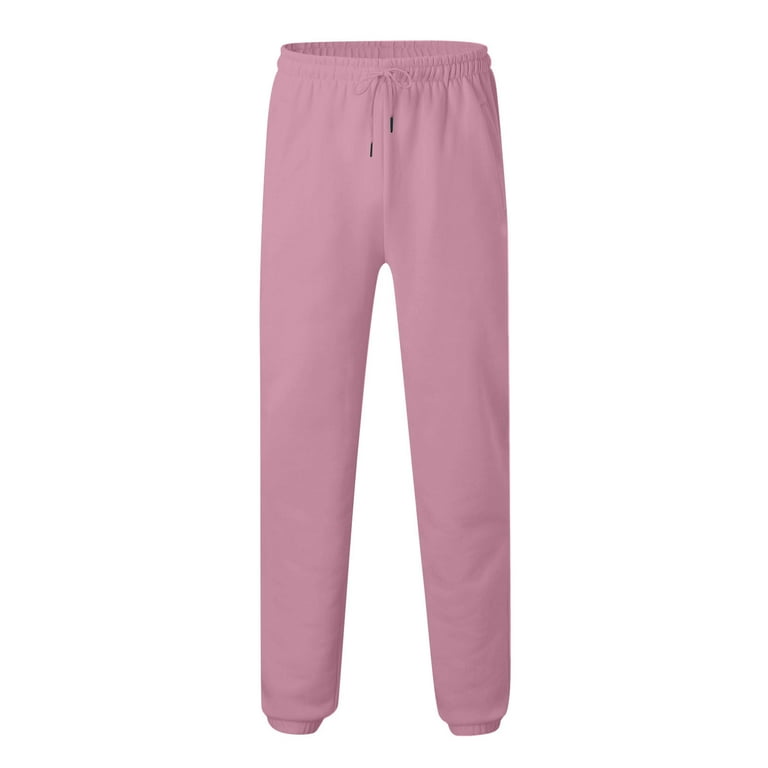 Plain pink sweatpants sale