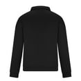 thumbnail image 5 of Xzbqbs Mens Quarter Zip Pullover Mock Neck Quilted Sweatshirt Casual Long Sleeve Polo Sweater Fashion Lightweight Sweatshirts, 5 of 6
