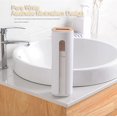 thumbnail image 4 of Cotton Pad Storage, Wall Mounting Cotton Pad Dispenser With Wooden Lid, Cotton Pad Storage Bamboo For Cotton Pads Make-up Or Remover, 4 of 5